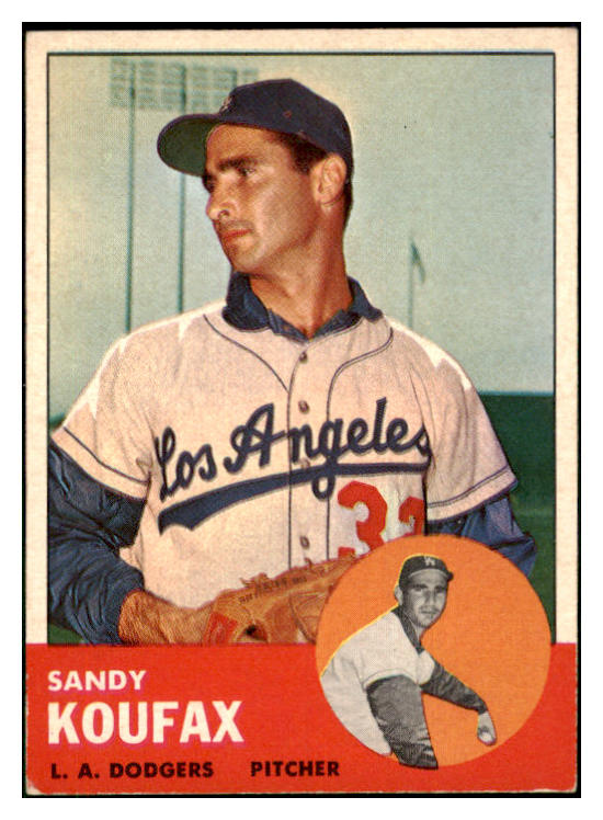 1963 Topps Baseball #210 Sandy Koufax Dodgers EX 511389