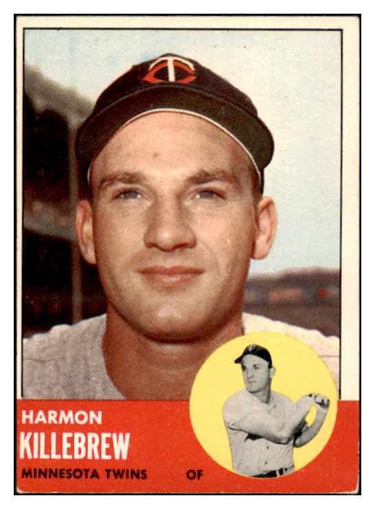 1963 Topps Baseball #500 Harmon Killebrew Twins VG-EX 511391