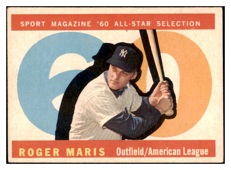 1960 Topps Baseball #565 Roger Maris A.S. Yankees VG-EX 511411