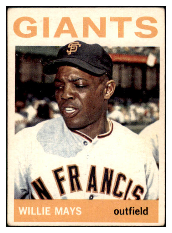 1964 Topps Baseball #150 Willie Mays Giants VG-EX 511412