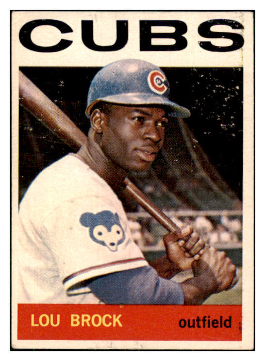 1964 Topps Baseball #029 Lou Brock Cubs VG-EX 511413