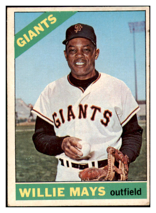 1966 Topps Baseball #001 Willie Mays Giants VG-EX 511418