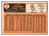 1966 Topps Baseball #500 Hank Aaron Braves VG-EX 511419