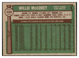 1976 Topps Baseball #520 Willie McCovey Padres EX 511434