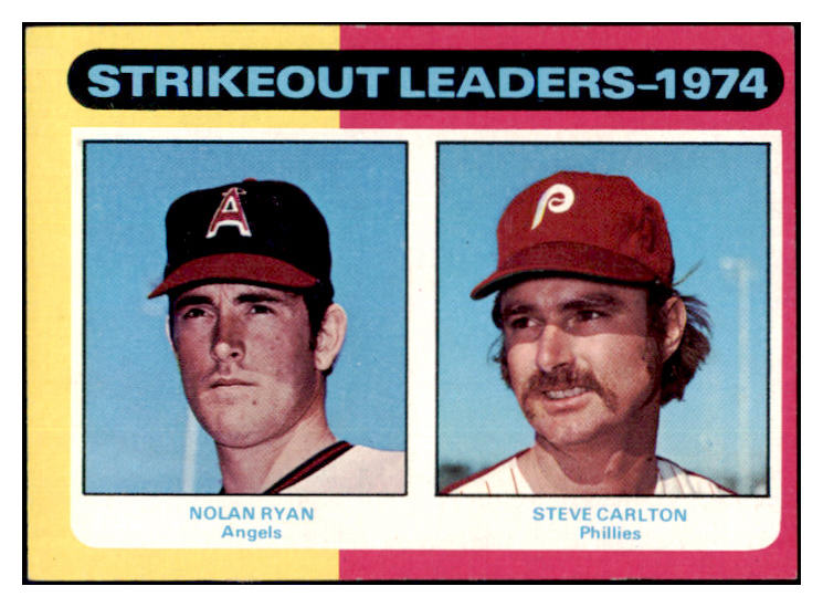 1975 Topps Baseball #312 Strike Out Leaders Nolan Ryan NR-MT 511444