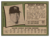 1971 Topps Baseball #635 Bobby Murcer Yankees VG-EX 511451