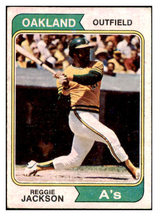 1974 Topps Baseball #130 Reggie Jackson A's VG-EX 511455