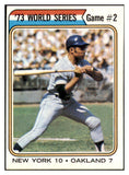 1974 Topps Baseball #473 World Series Game 2 Willie Mays EX-MT 511456