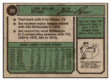 1974 Topps Baseball #020 Nolan Ryan Angels EX-MT 511458