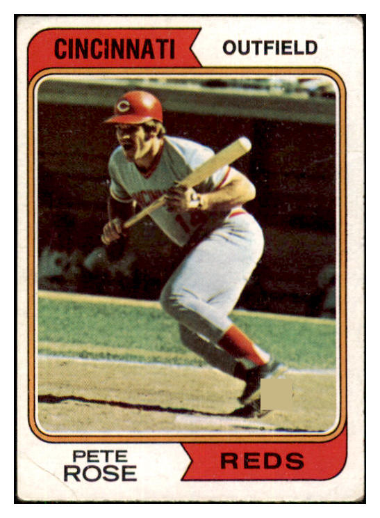 1974 Topps Baseball #300 Pete Rose Reds VG-EX 511459