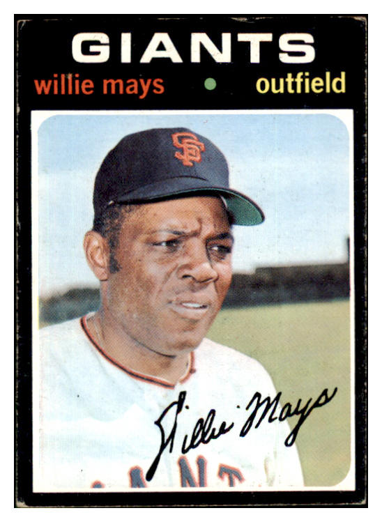 1971 Topps Baseball #600 Willie Mays Giants VG-EX 511469