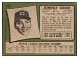 1971 Topps Baseball #250 Johnny Bench Reds VG-EX 511472