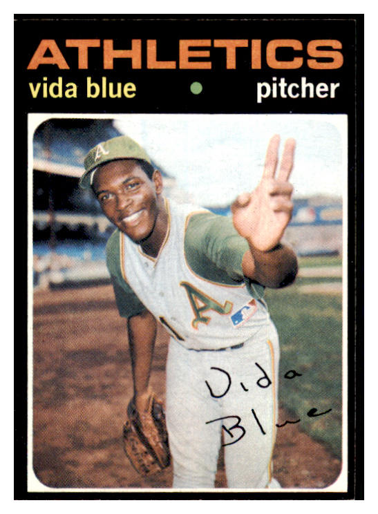 1971 Topps Baseball #544 Vida Blue A's EX-MT 511474