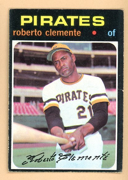 1971 Topps Baseball #630 Roberto Clemente Pirates EX 511480