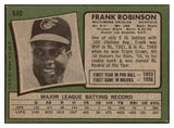 1971 Topps Baseball #640 Frank Robinson Orioles EX 511481