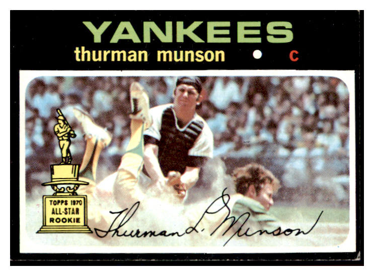 1971 Topps Baseball #005 Thurman Munson Yankees EX 511482