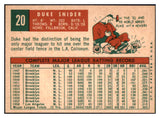 1959 Topps Baseball #020 Duke Snider Dodgers EX-MT 511488