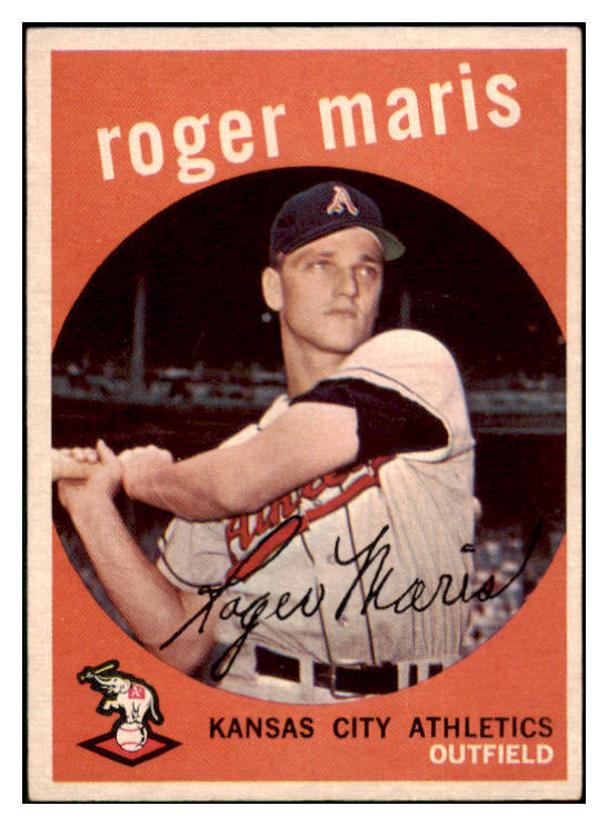 1959 Topps Baseball #202 Roger Maris A's VG-EX 511495