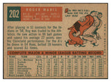 1959 Topps Baseball #202 Roger Maris A's VG-EX 511495