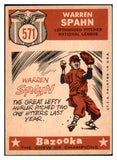 1959 Topps Baseball #571 Warren Spahn A.S. Braves VG-EX 511496