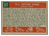 1959 Topps Baseball #317 Willie Mays Richie Ashburn VG-EX 511503