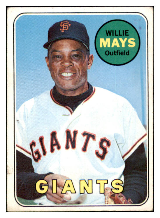 1969 Topps Baseball #190 Willie Mays Giants VG-EX 511516