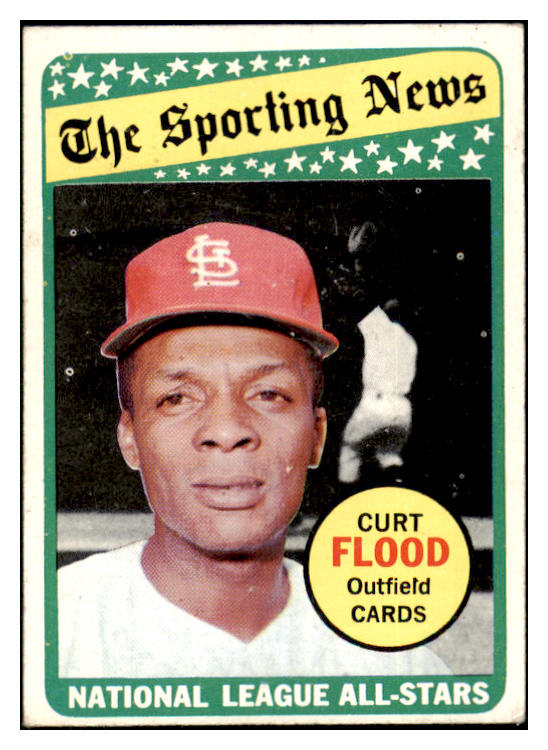 1969 Topps Baseball #426 Curt Flood A.S. Cardinals EX 511519