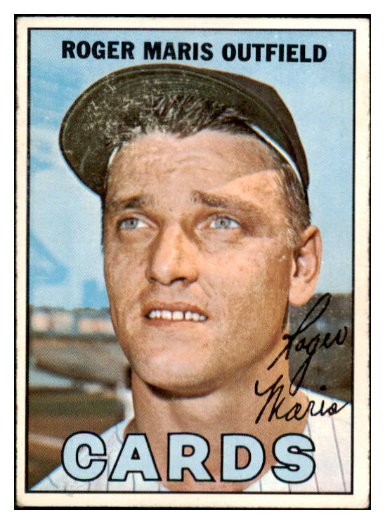 1967 Topps Baseball #045 Roger Maris Cardinals VG-EX 511529