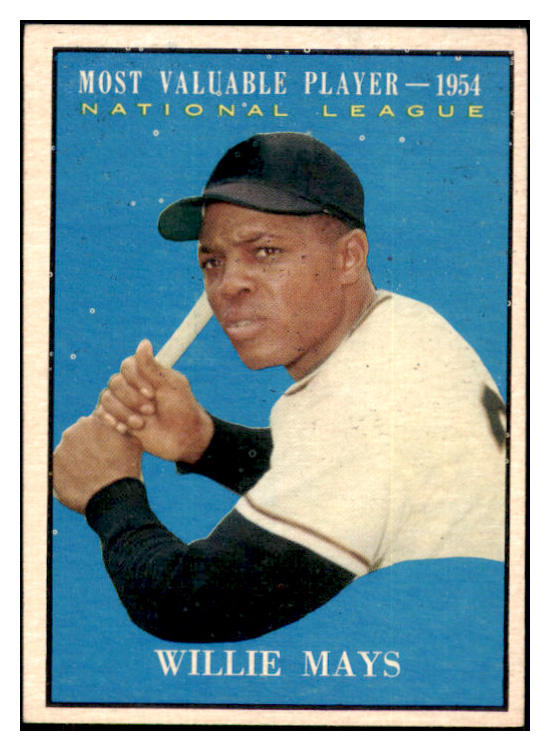 1961 Topps Baseball #482 Willie Mays MVP Giants EX-MT 511536