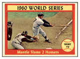 1961 Topps Baseball #307 World Series Game 2 Mickey Mantle NR-MT 511538