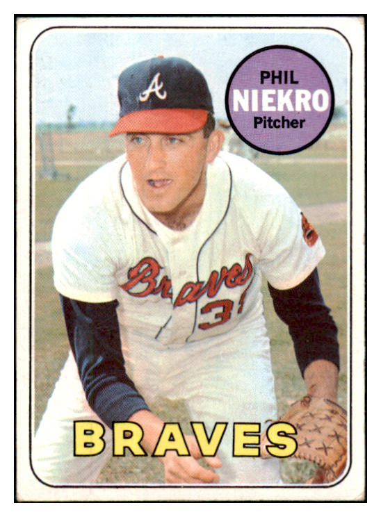 1969 Topps Baseball #355 Phil Niekro Braves VG-EX 511545