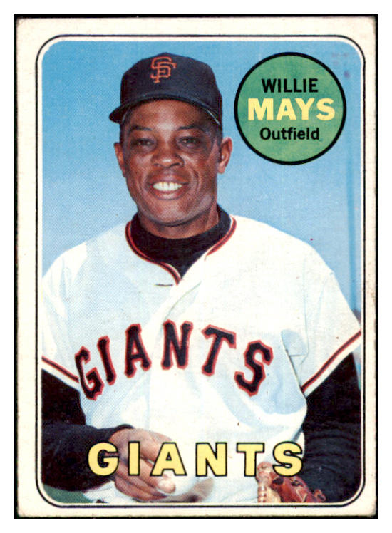 1969 Topps Baseball #190 Willie Mays Giants VG-EX 511549