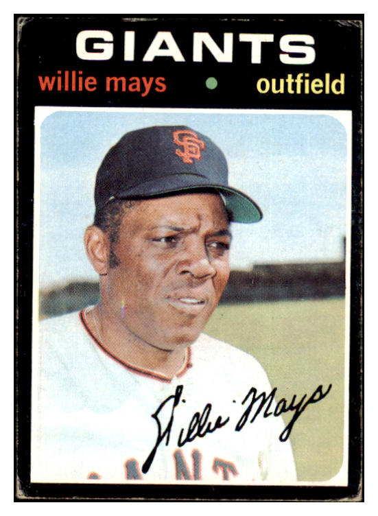 1971 Topps Baseball #600 Willie Mays Giants VG-EX 511568