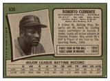 1971 Topps Baseball #630 Roberto Clemente Pirates VG-EX 511572