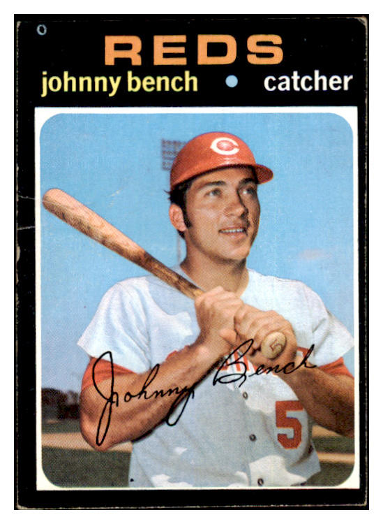 1971 Topps Baseball #250 Johnny Bench Reds Good 511575