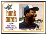 1974 Topps Baseball #001 Hank Aaron Braves VG-EX 511581