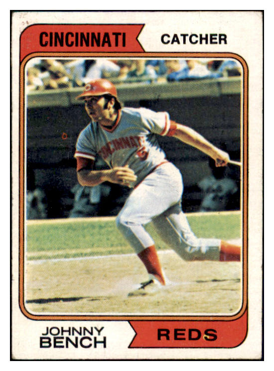 1974 Topps Baseball #010 Johnny Bench Reds VG-EX 511586