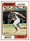 1974 Topps Baseball #010 Johnny Bench Reds VG-EX 511586