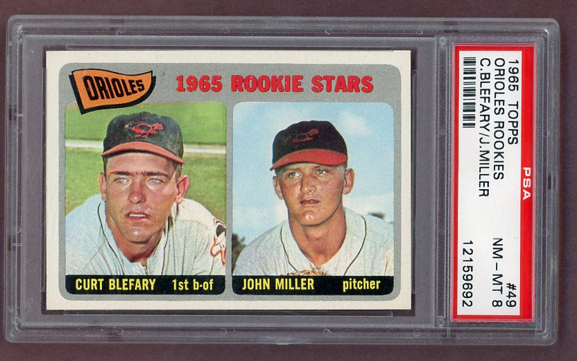 1965 Topps Baseball #049 Curt Blefary Orioles PSA 8 NM/MT 511643