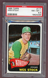 1965 Topps Baseball #117 Wes Stock A's PSA 8.5 NM/MT+ 511656