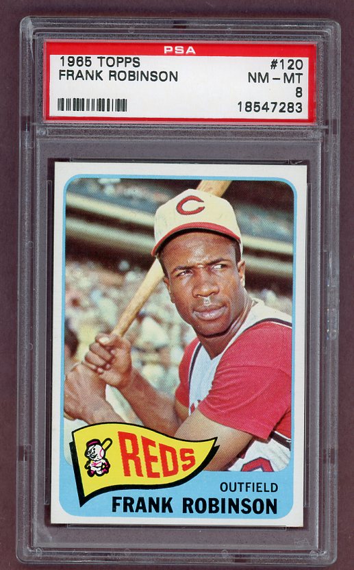 1965 Topps Baseball #120 Frank Robinson Reds PSA 8 NM/MT 511660