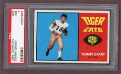 1964 Topps CFL #033 Tommy Grant Tiger Cats PSA 7 NM 511685