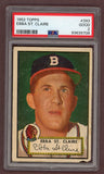 1952 Topps Baseball #393 Ebba St. Claire Braves PSA 2 GD 511705