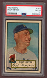 1952 Topps Baseball #387 Billy Meyer Pirates PSA 2 GD 511720