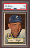 1952 Topps Baseball #331 Tom Morgan Yankees PSA 1 PR 511722