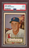 1952 Topps Baseball #404 Dick Brodowski Red Sox PSA 2 GD 511745