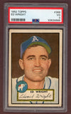 1952 Topps Baseball #368 Ed Wright A's PSA 3 VG 511750