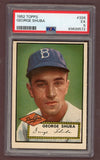 1952 Topps Baseball #326 George Shuba Dodgers PSA 5 EX 511756