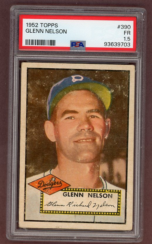 1952 Topps Baseball #390 Rocky Nelson Dodgers PSA 1.5 FR 511781