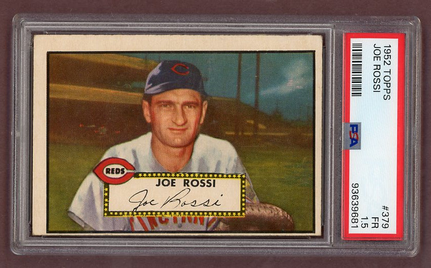 1952 Topps Baseball #379 Joe Rossi Reds PSA 1.5 FR 511782